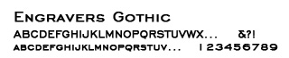 Engravers Gothic