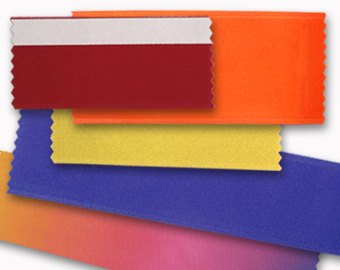 Blank ribbons, custom cut sizes.