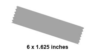 6 x 1.625 inch vertical ribbon selected.