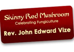 Metal name tag, custom design, text only.