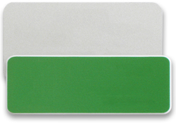Name tag blanks in plastic or metal.