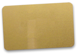 Metal name tag blanks.