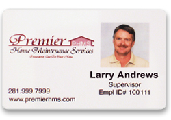 Photo identification badge