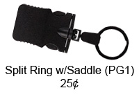 Plastic Split Ring w/ Saddle