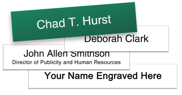 Plastic Nameplates, template design