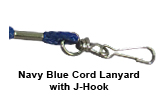 Navy Blue Lanyard (Cord with J-Hook)