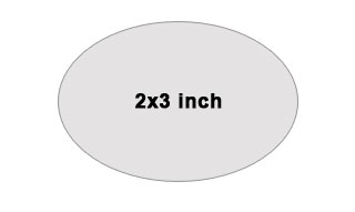 Extra Large - 2x3 inches (S02)