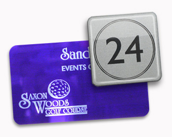 Metal name tags custom sizes up to 12 square inches with text and engraved logo