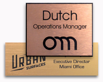 custom size up to 12 square inches with engraved text and logo.