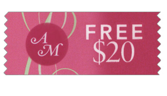 Horizontal color ribbon: Customer suplied art, AM Free $20.