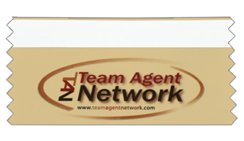 Horizontal color ribbon: Customer suplied art, TAN Network.