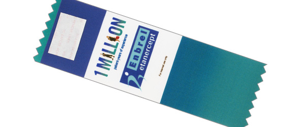 Vertical color ribbon: Customer supplied art, Enbrel
