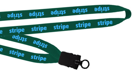 3/4 inch cotton lanyards, Stripe.