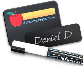 Chalkboard Badges with liquid chalk marker