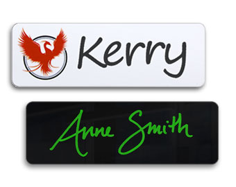 1x3 plastic dry erase name badges