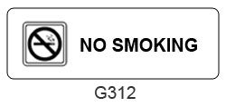 No Smoking sign