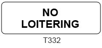 No Loitering