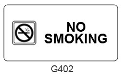 No Smoking sign