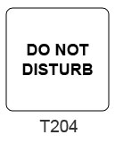 Do Not Disturb sign