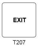 Exit sign