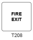 Fire Exit sign