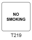 No Smoking sign