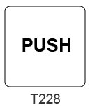 Push sign