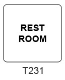 Rest Room sign