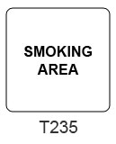 Smoking Area sign